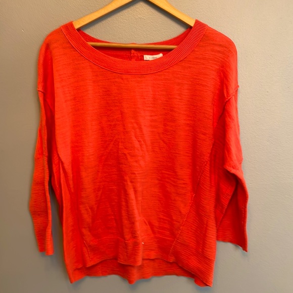 NWT Caslon coral lightweight sweater - Picture 1 of 5